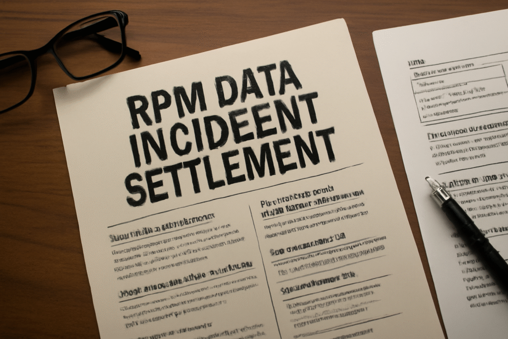 RPM Data Incident Settlement