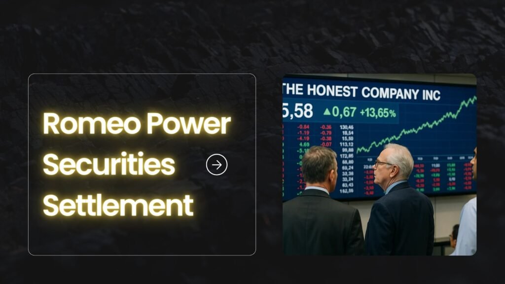 Romeo Power Securities Settlement